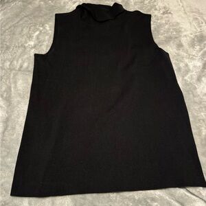 Talbots Black Sleeveless Muscle Tee